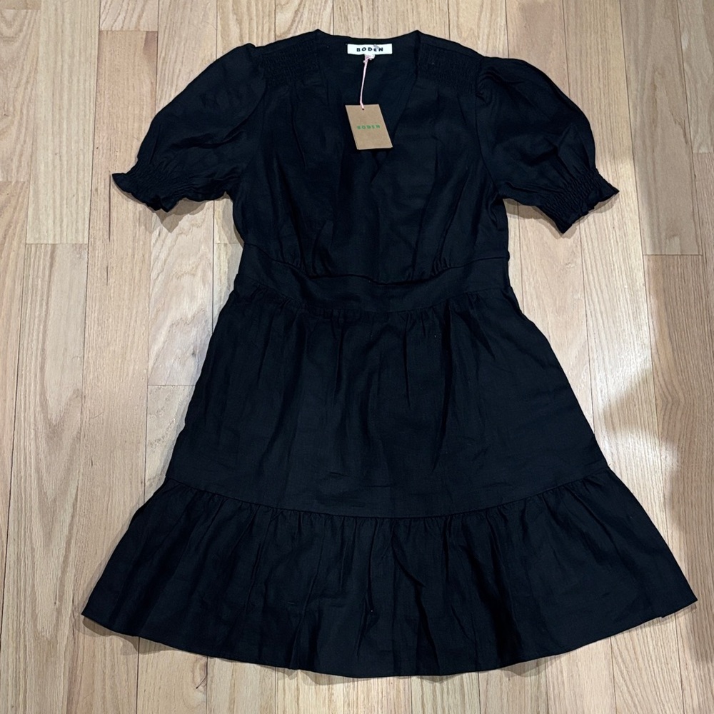 Boden  Mini Dress with Puff Sleeves